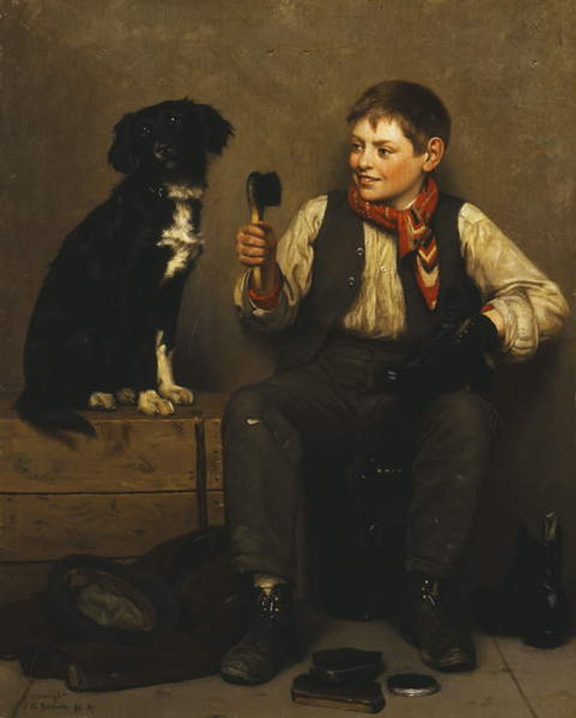Detail of Can't Be Coaxed, by John George Brown