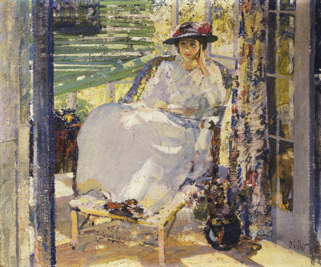 Detail of In the Sunroom by Richard Emil Miller