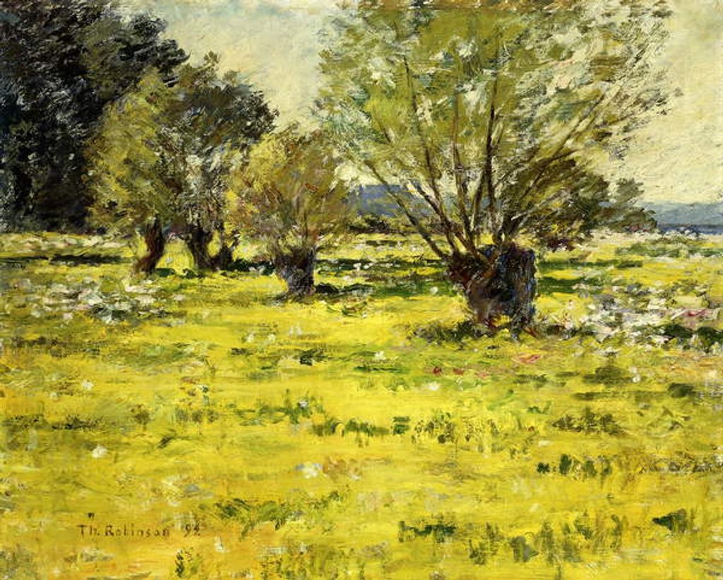 Detail of Springtime, 1892 by Theodore Robinson