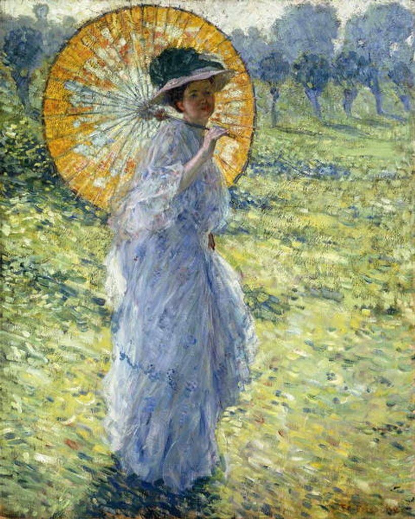 Detail of Woman with a Parasol, c.1906 by Frederick Carl Frieseke