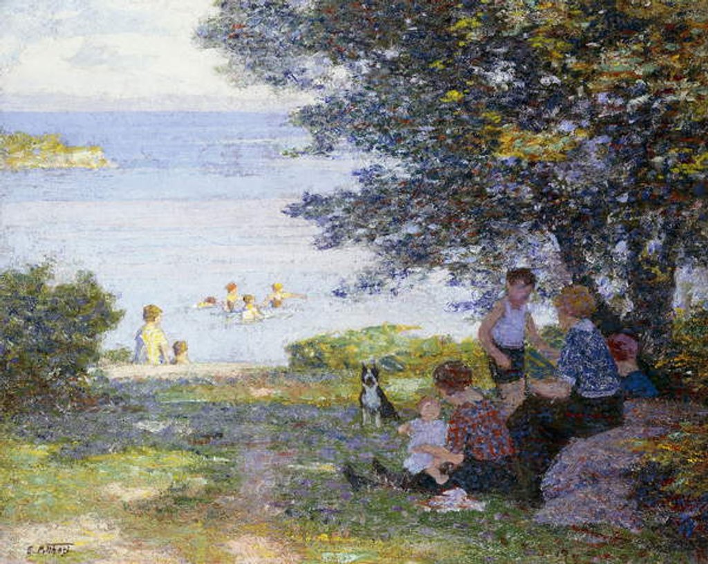 Detail of By the Water by Edward Henry Potthast