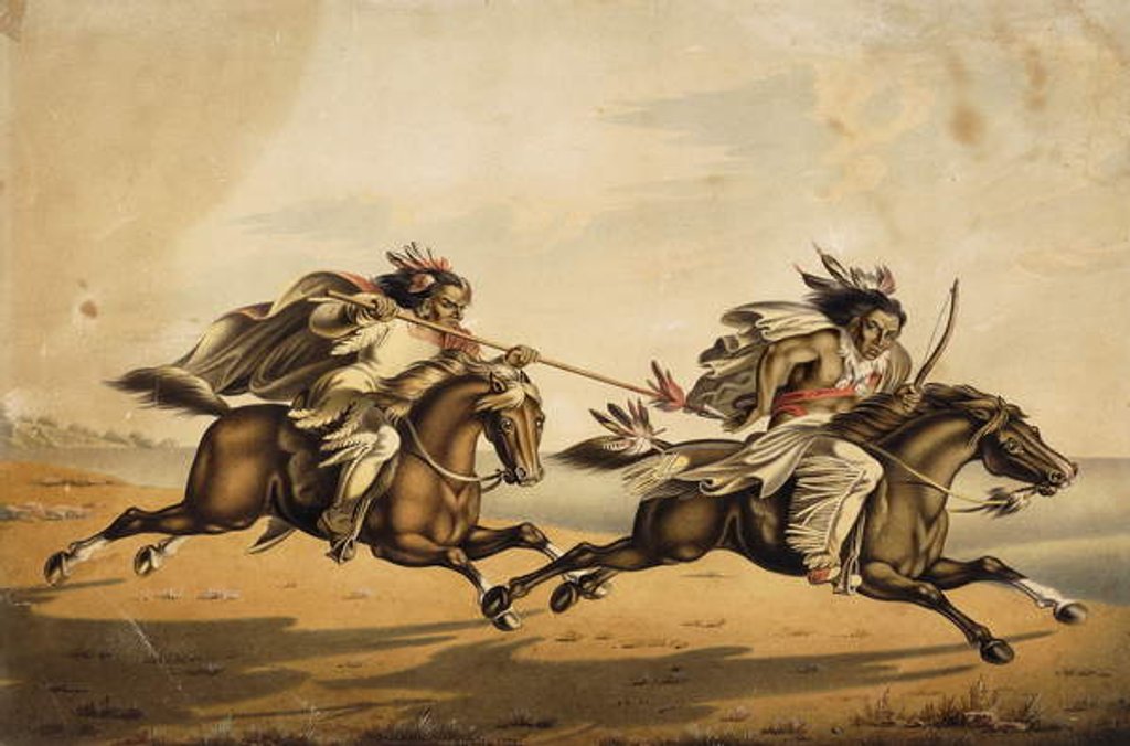 Detail of The Chase by Peter Rindisbacher