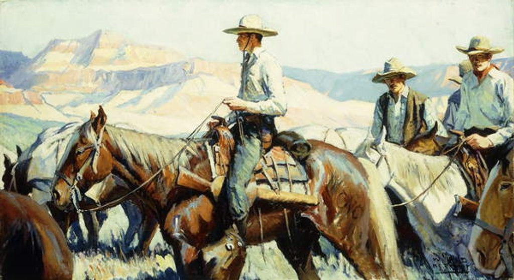 Detail of Tall in the Saddle by William Henry Dethlef Koerner