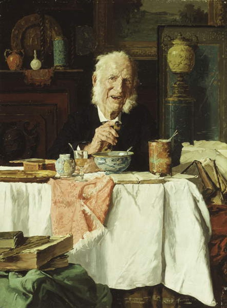 Detail of Life's Small Pleasures by Louis Charles Moeller