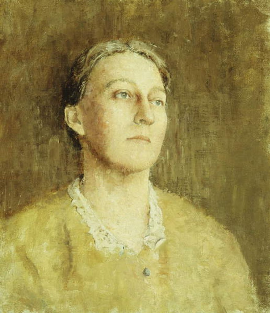 Detail of Portrait of the Artist's Wife by Emil Carlsen