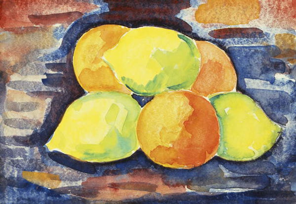 Detail of Fruit Still Life by Marsden Hartley
