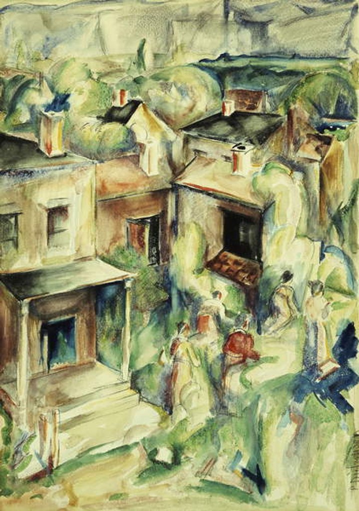 Detail of Village, c.1929 by Preston Dickinson