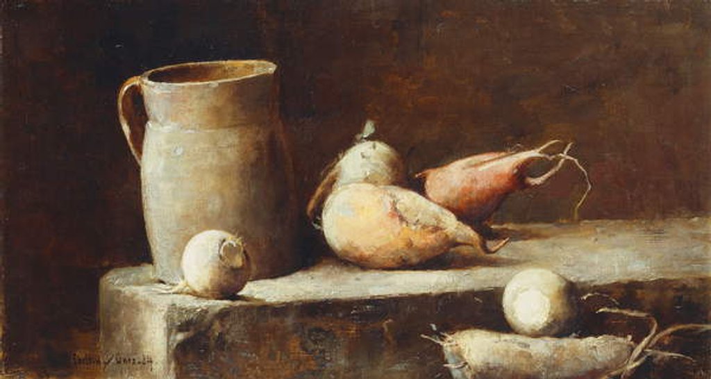 Detail of The Root Cellar, 1884 by Emil Carlsen