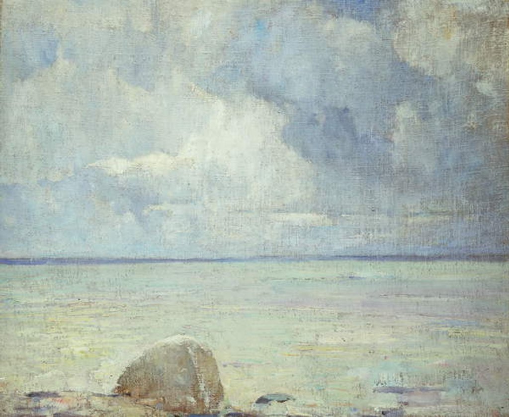 Detail of A View of the Sound by Emil Carlsen