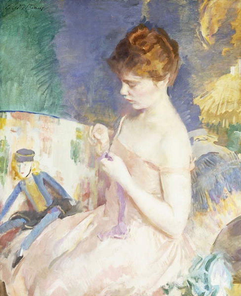 Detail of Dressing Dolls by Cecilia Beaux