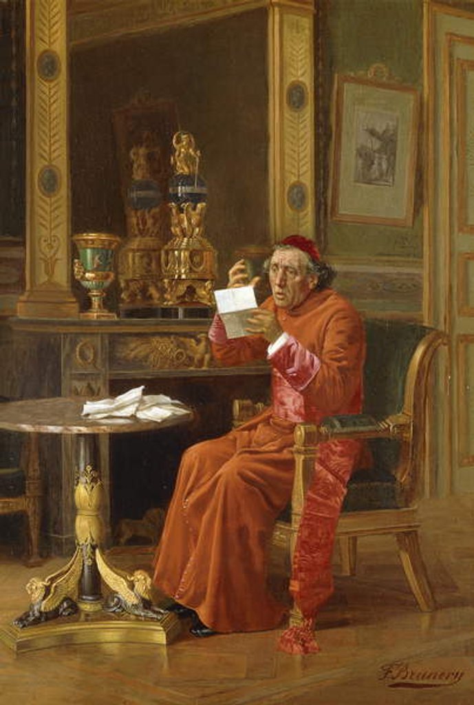 Detail of News from on High by Francesco Brunery