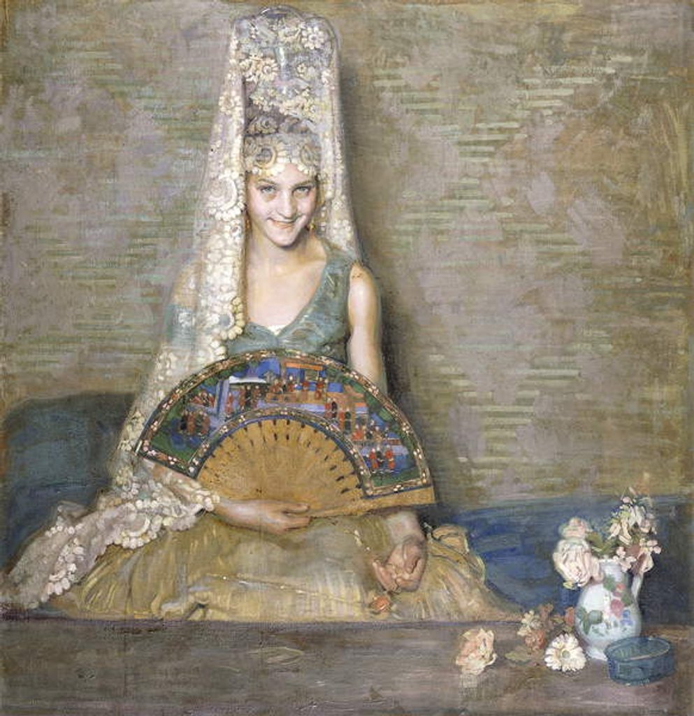 Detail of A Spanish Beauty by Jose Alarcon Suarez