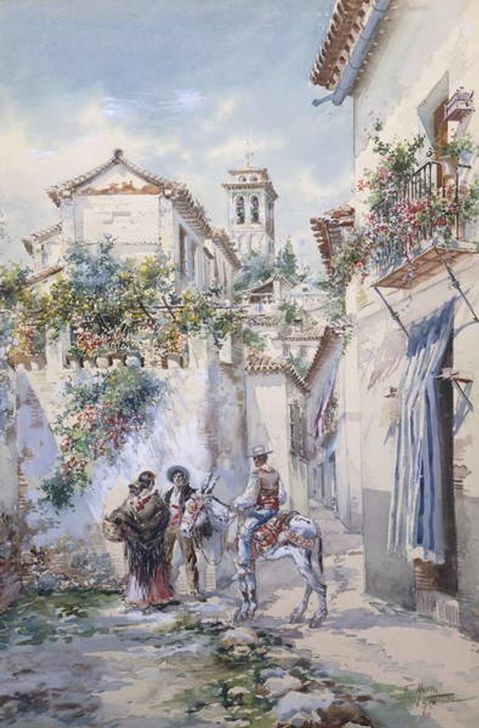 Detail of Courtyards, Granada by Enrique Marin Higuero