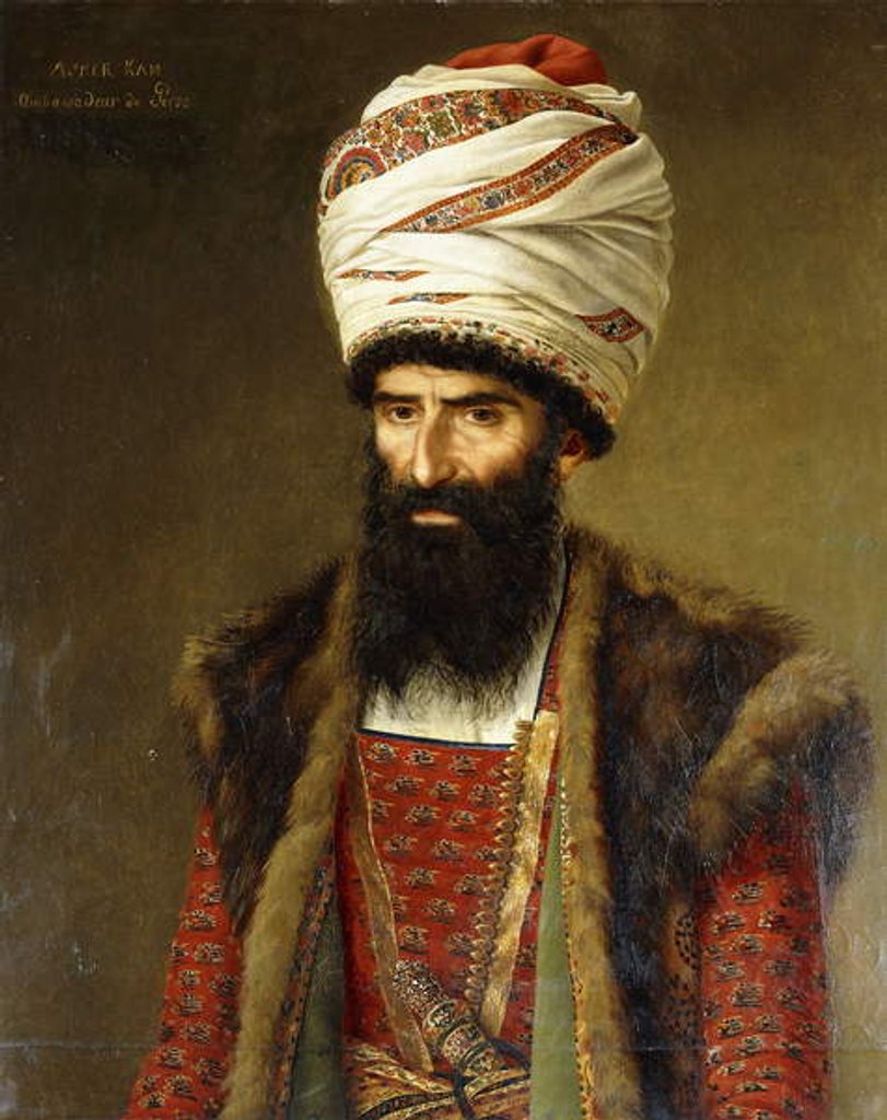 Detail of Portrait of Asghar Khan, Ambassador of Persia, 1808 by French School