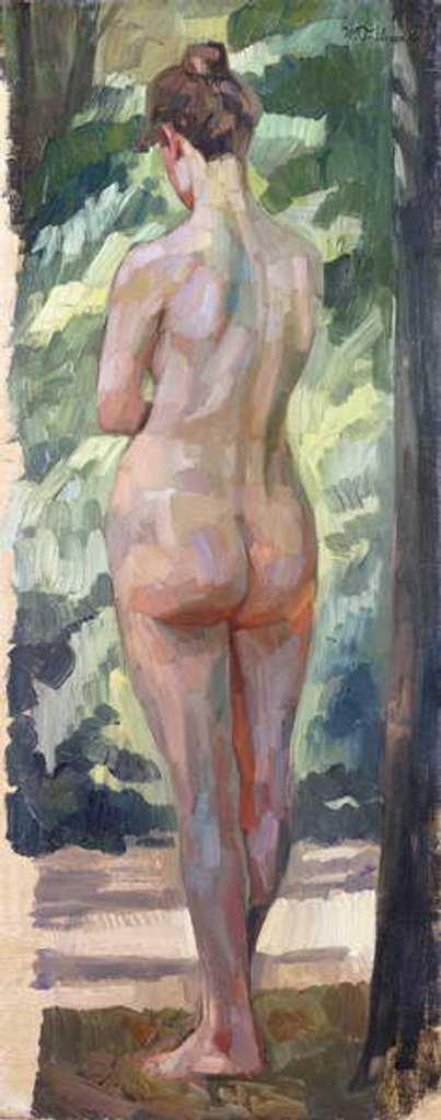 Detail of Standing Nude by Heinrich Wilhelm Truebner