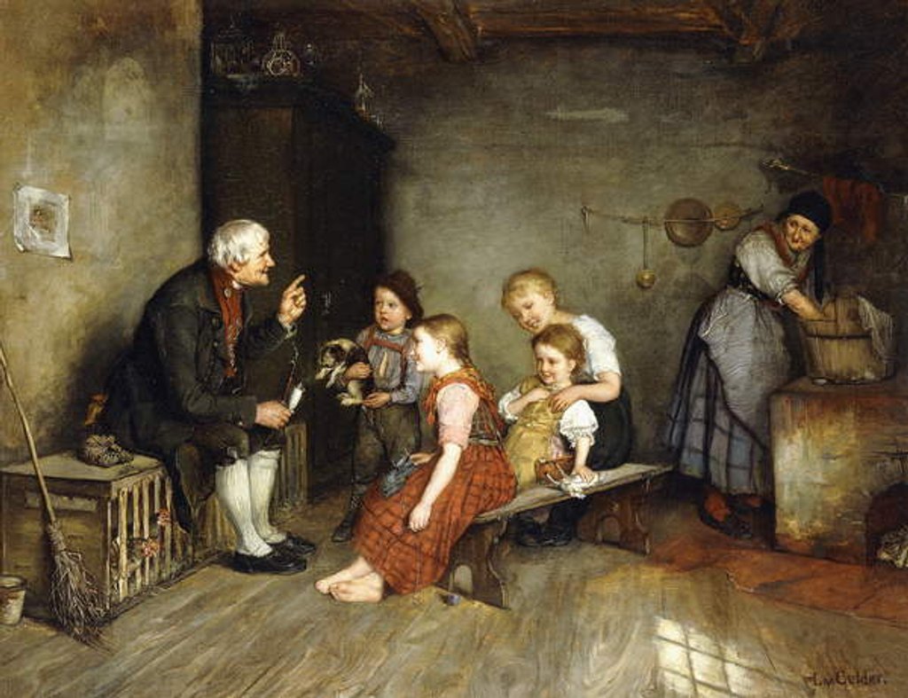 Detail of The Storyteller by Lucia Mathilde von Gelder