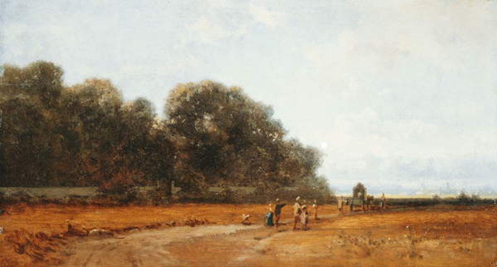 Detail of Am Nymphenburger Park, Munchen by Carl Spitzweg