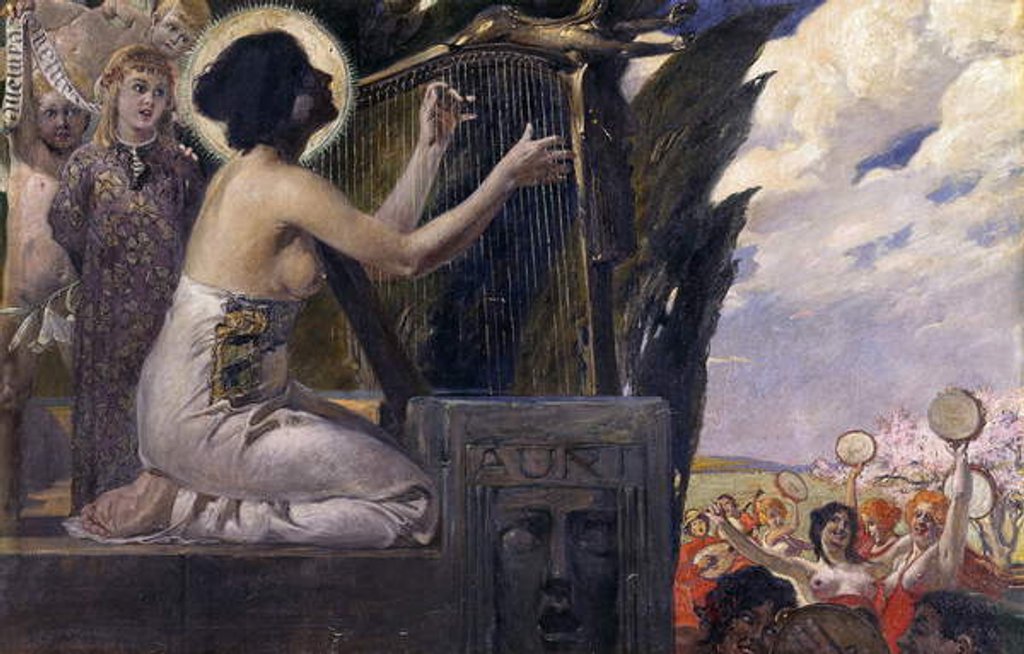 Detail of Die Musik by Albert Klinger
