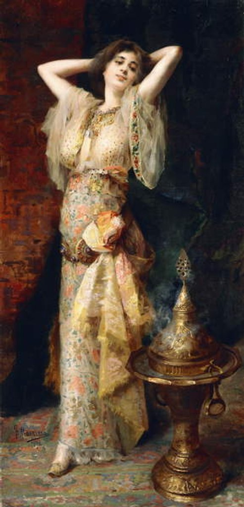 Detail of Odalisca, 1898 by Francisco Masriera y Manovens