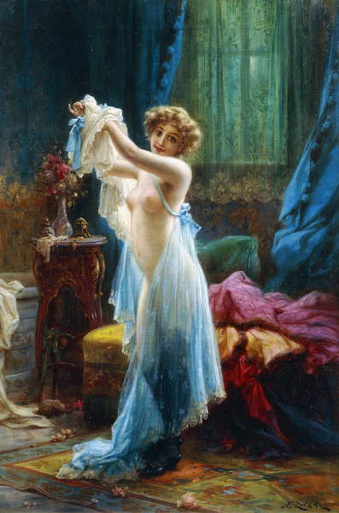 Detail of The Boudoir by Hans Zatzka