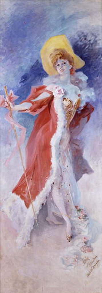 Detail of Arlette Dorgere by Jules Cheret