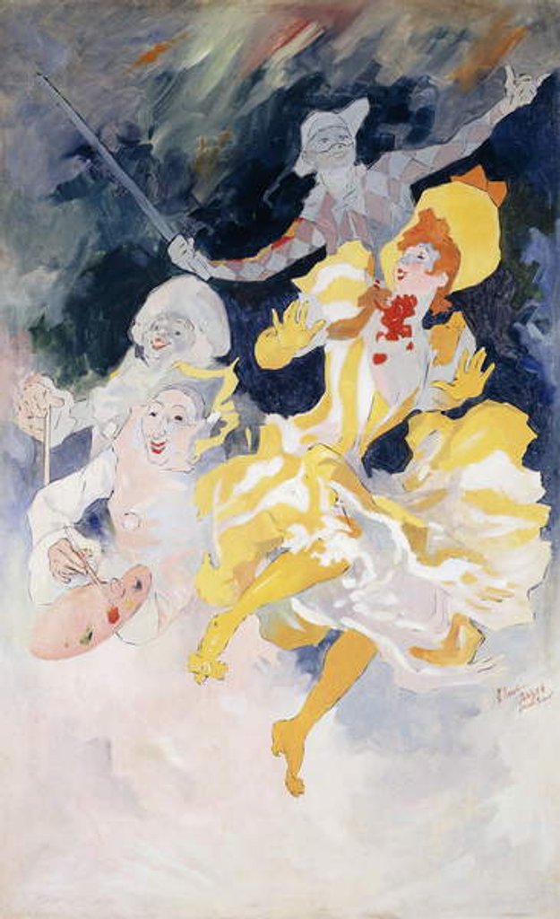 Detail of The Rainbow by Jules Cheret