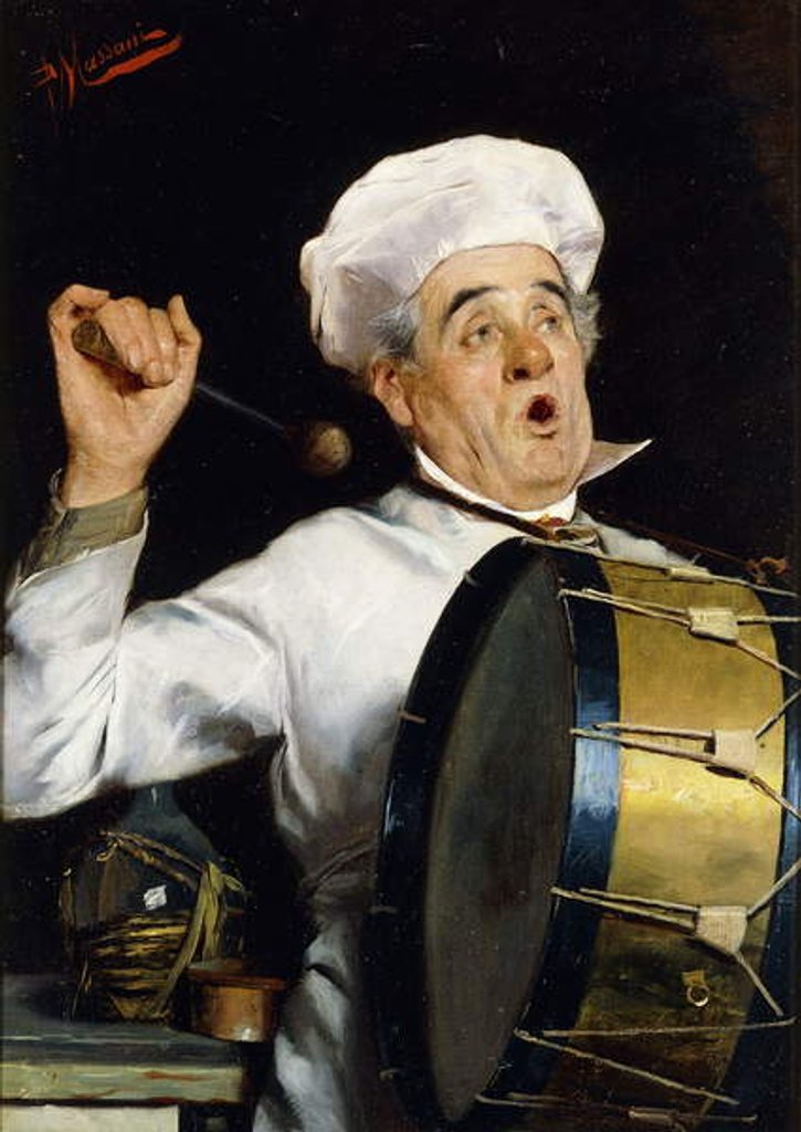 Detail of Calling for Dinner by Pompeo Massani