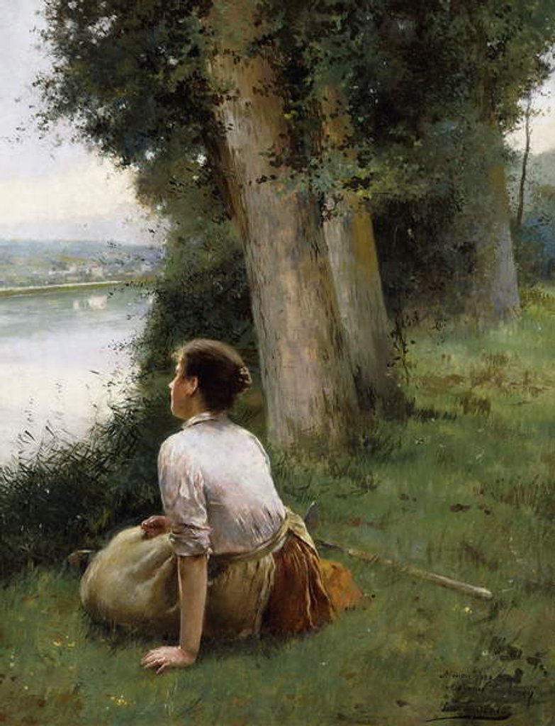 Detail of By the River by Luis Jimenez y Aranda