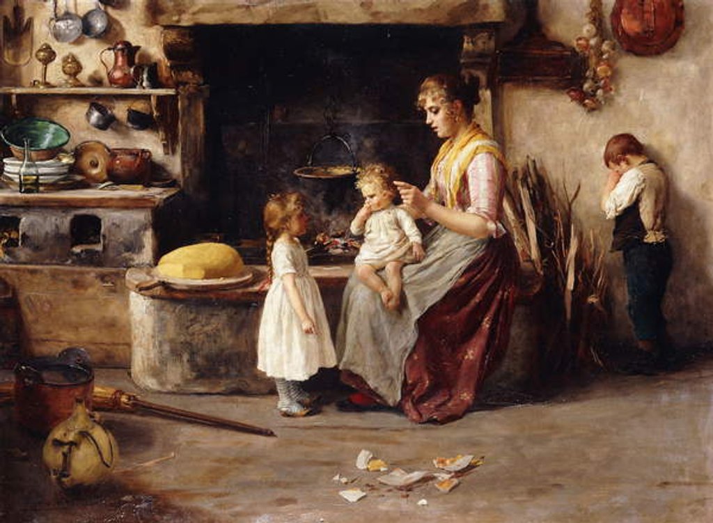 Detail of In Castigo, 1899 by Stefano Novo