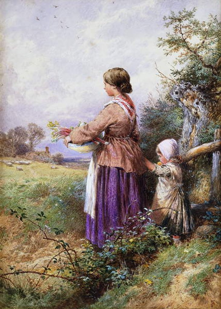 Detail of Returning Home, by Myles Birket Foster