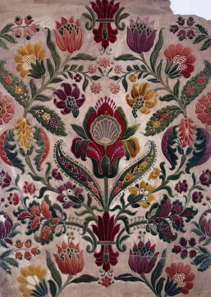 Detail of A Full-colour Cartoon of Tapestry, Silk or Wallpaper, c.1830-40 by English School