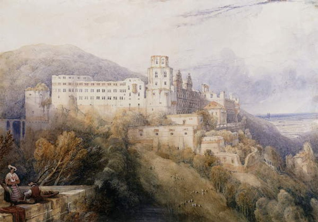 Detail of Heidelburg, The Palace of the Electors of the Palatinate, 1832 by David Roberts