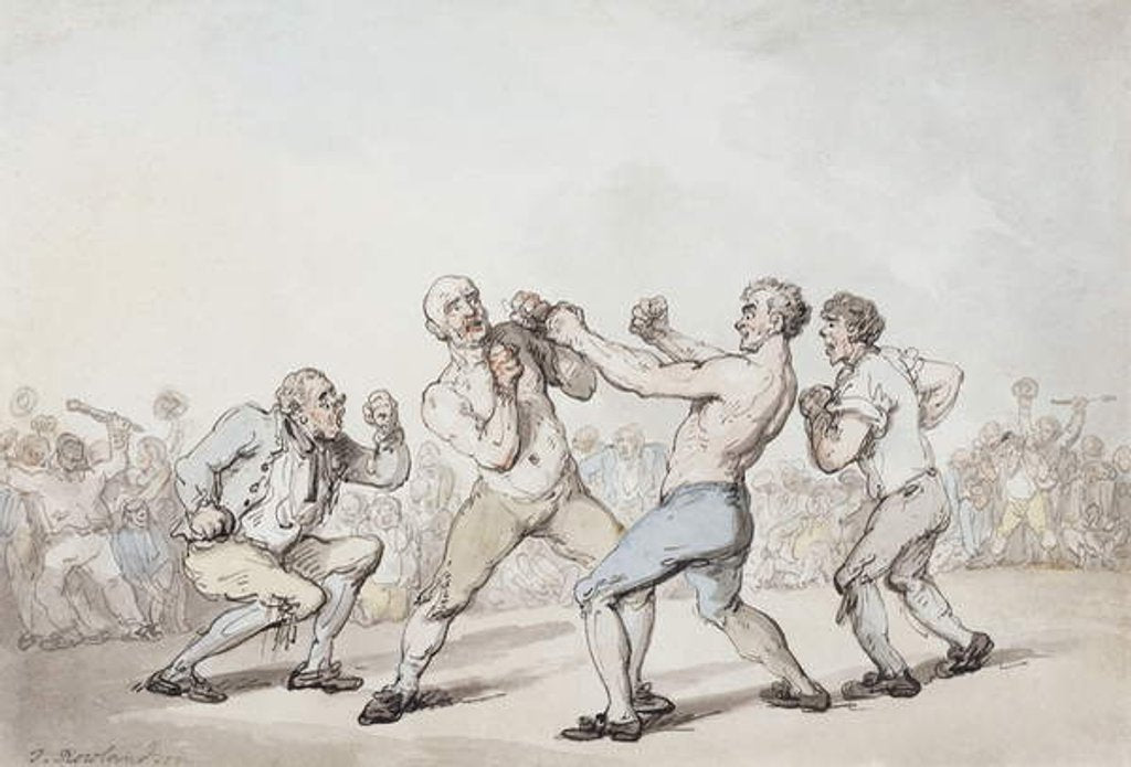 Detail of The Boxing Match by Thomas Rowlandson