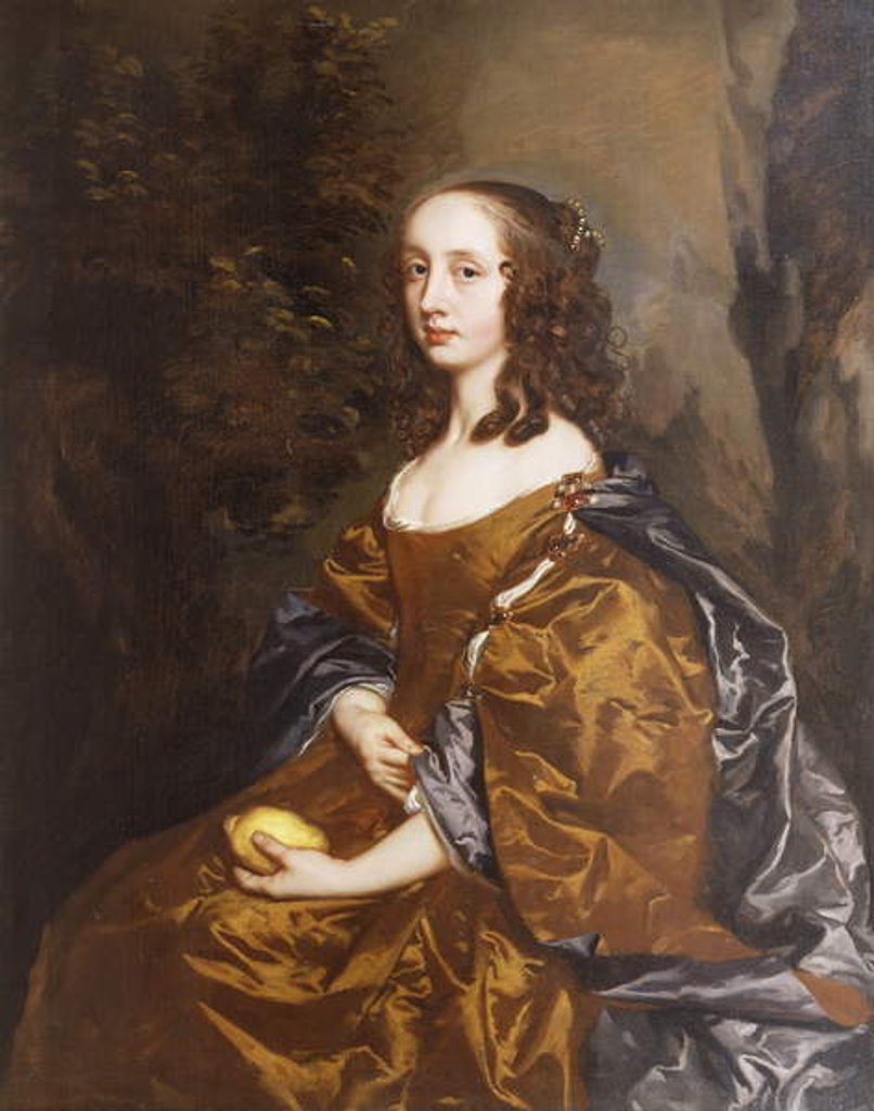 Detail of Portrait of a Lady, possibly Elizabeth Wharton, wife of Robert Bertie, 3rd Earl of Lindsey by Peter Lely