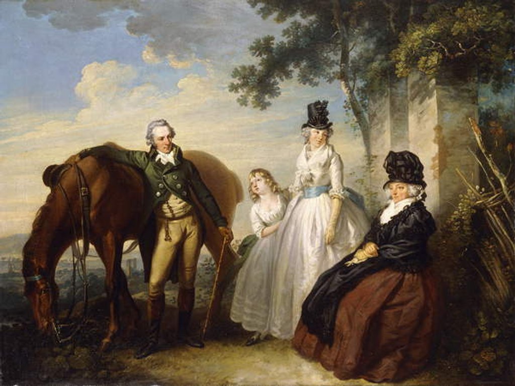 Detail of A Group Portrait of the Parker Family by Henry Singleton