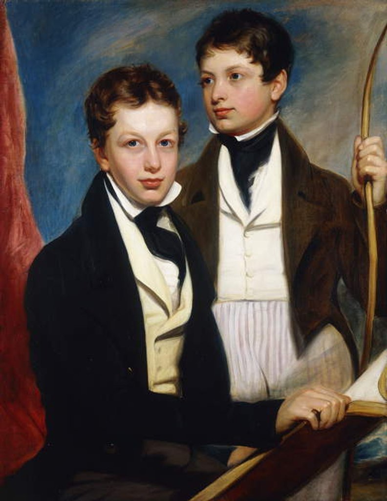 Detail of A Group Portrait of the Musgrave Morris Boys by English School