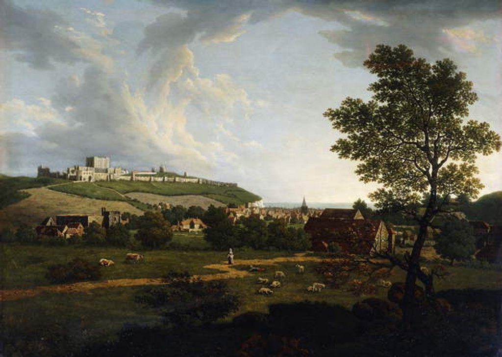 Detail of An Extensive View of Dover and Dover Castle by Arthur Nelson