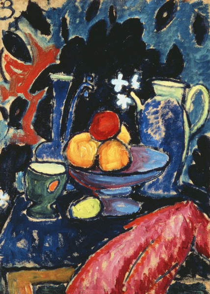 Detail of Still life with Jug; Stilleben mit Kanne, c.1913 by Alexej von Jawlensky