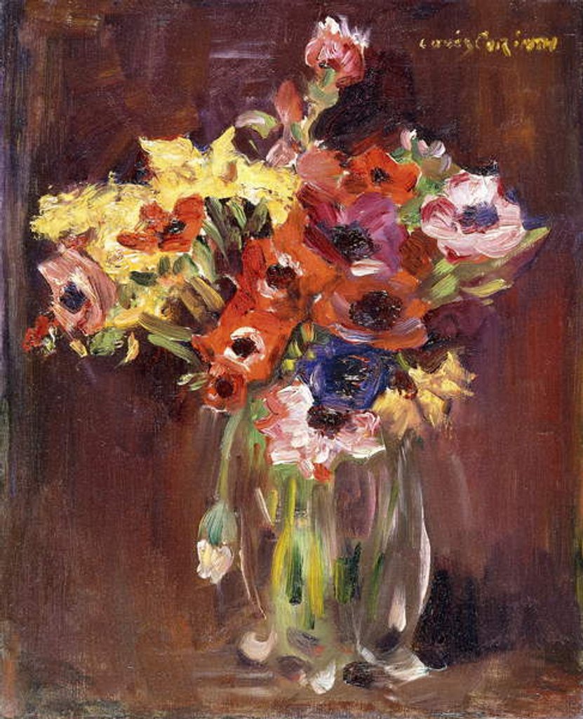 Detail of Anemones; Anemonen, 1910 by Lovis Corinth