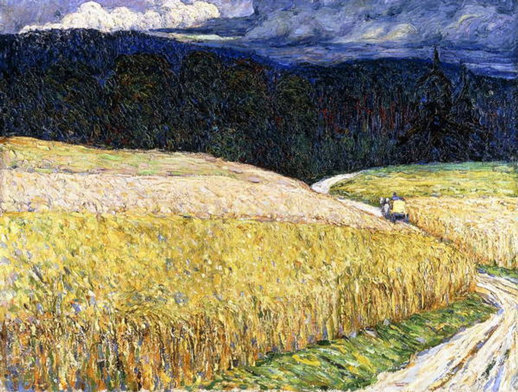 Detail of The Stagecoach, 1904 by Wassily Kandinsky