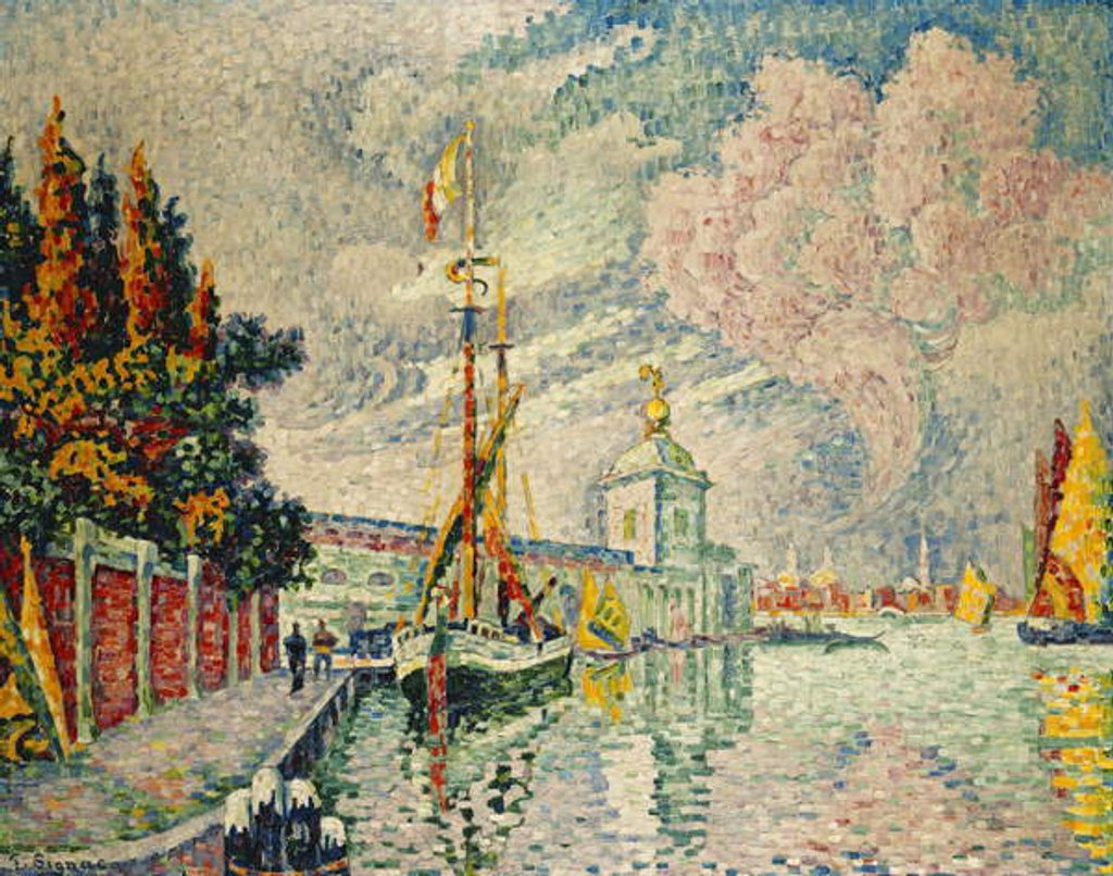 Detail of The Dogana by Paul Signac