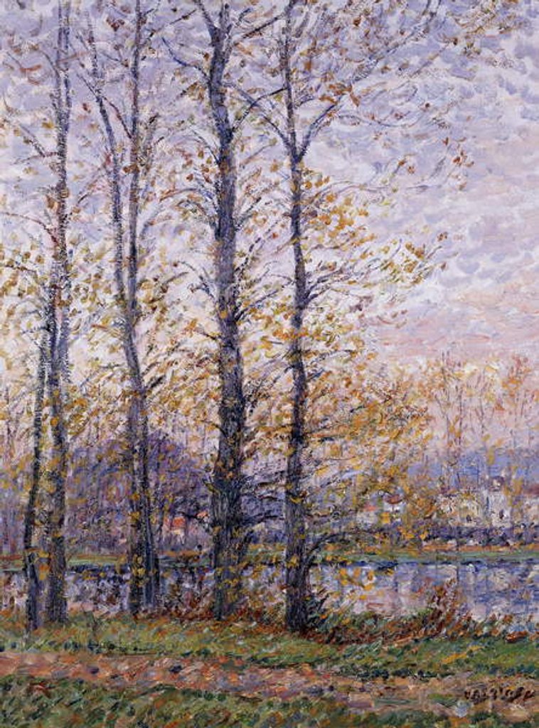 Detail of The Banks of the Oise at Precy; Les Bords de l'Oise a Precy, by Gustave Loiseau