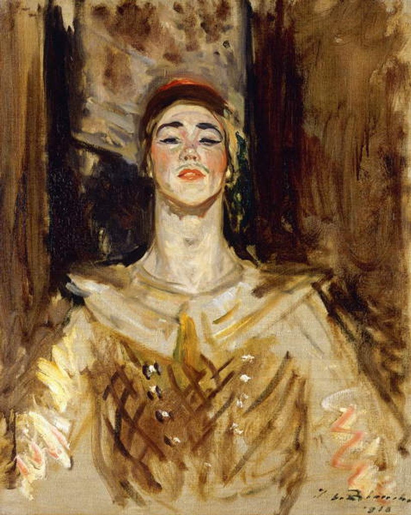 Detail of Nijinsky in Les Orientales, 1912 by Jacques-Emile Blanche