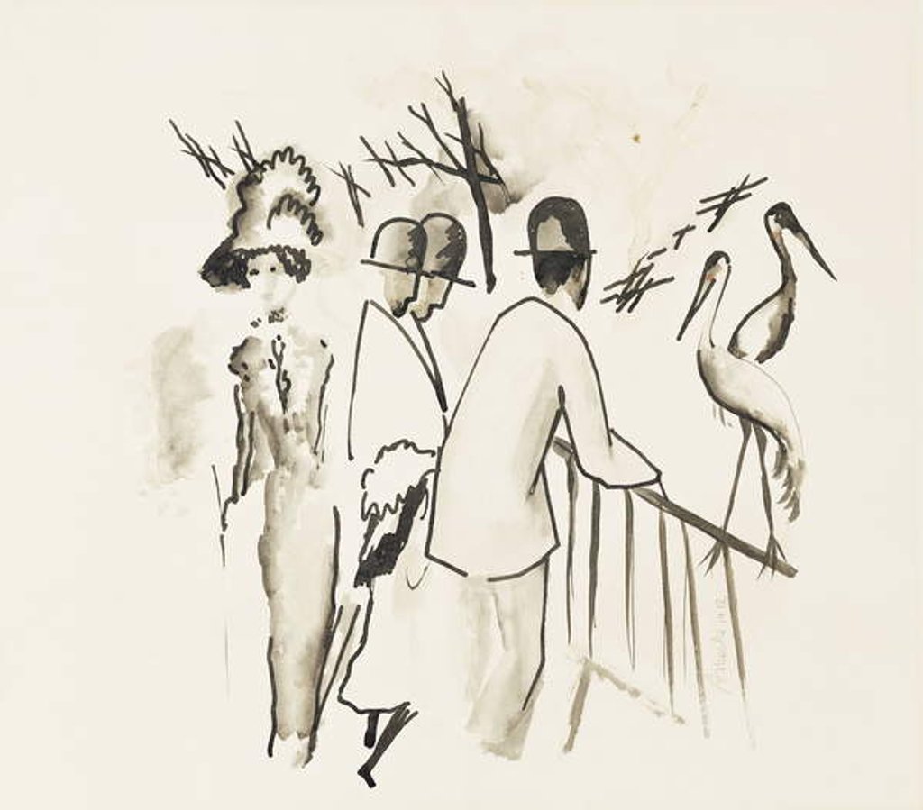 Detail of Zoological Garden II; Zoologischer Garten II, 1912 by August Macke