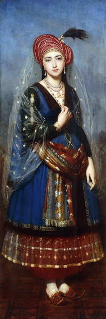 Detail of A Turkish Beauty, by French School