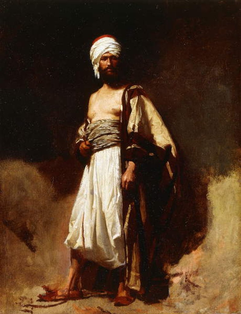 Detail of A Moroccan; Un Marroqui, c.1862 by Mariano José María Bernardo (1838-74) Fortuny y Carbó