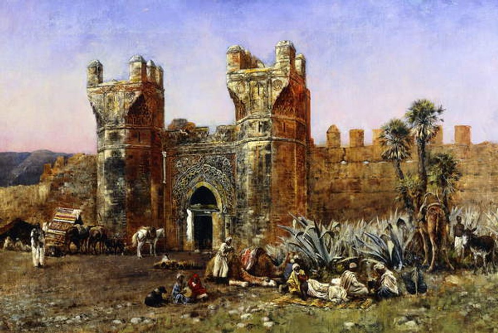 Detail of At the Gate of Shelah, Past and Present, c.1878 by Edwin Lord Weeks