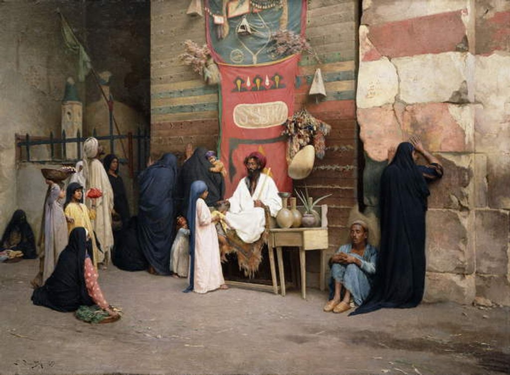 Detail of The Healer, 1891 by Ludwig Deutsch