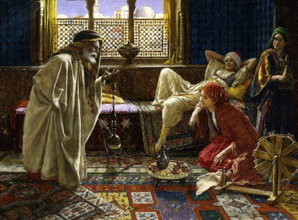 Detail of Entertaining the Harem by Daniel Israel