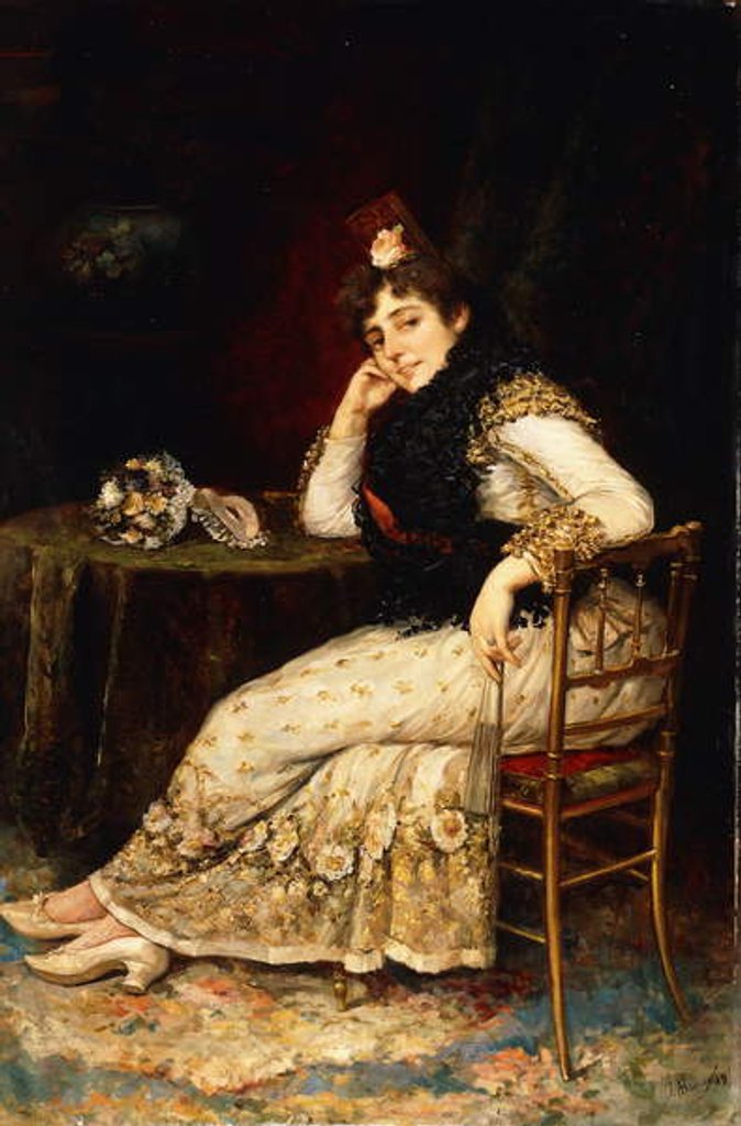 Detail of Maja by Jose Alarcon Suarez